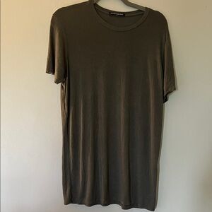 Brandy Melville Dark Olive Short Sleeve Tee